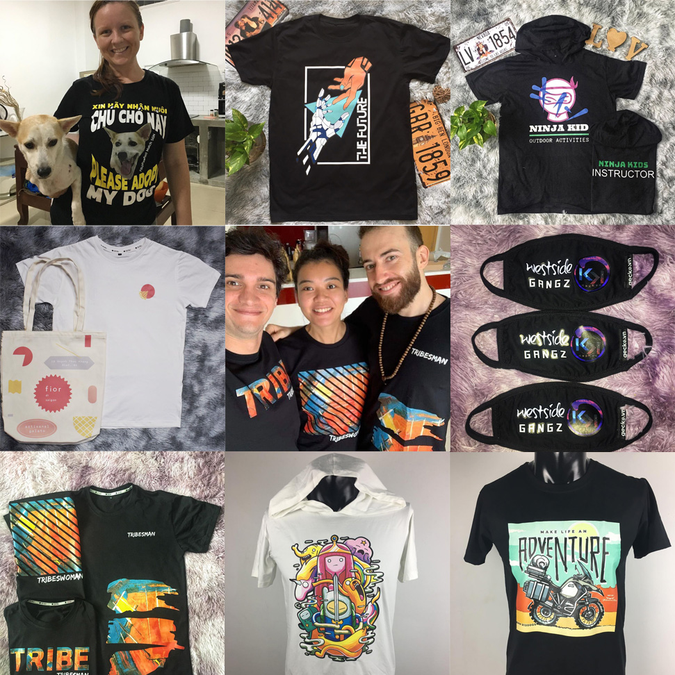 Multi-color Vinyl DTF printing at Gecko